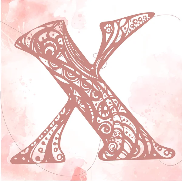 手紙Xのロゴ アルファベットのロゴタイプベクトルデザイン — ストックベクタ