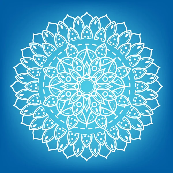 Mandala Elementos Decorativos Islam Árabe Indio Motivos Otomanos Composición Simple — Vector de stock