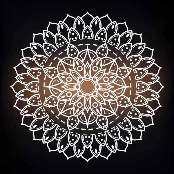 Fondo Lujo Mandala Fondo Decorativo Con Elegante Diseño Mandala Fondo — Vector de stock