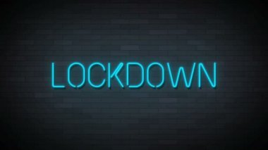 Neon İşareti Işıkları Animasyon 4K video arkaplanı.