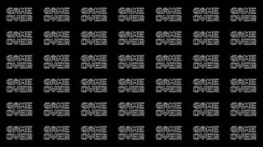 Animasyon Arkaplan Desenleri.4K video oyunu bitti