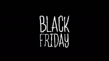 Black Friday Jittery Wiggly Motion animasyon 4k Video Kaynama Etkisi