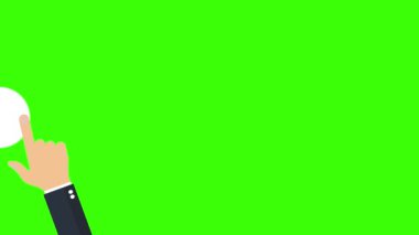 Güncelleme imzası animasyon 4K video. Basit hareket animasyonu. Açıklayıcı Video için kullanılabilir. Yeşil arkaplan