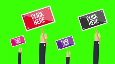 İmza hareketine tıklayın.İş el ele tutuşması işareti 4K video. Basit hareket canlandırması. Açıklayıcı video için kullanılabilir.Yeşil arkaplan