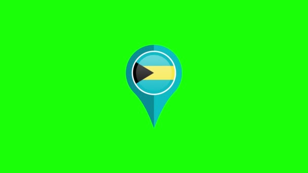 Bahamas Placeholder Animatie Video Simple Motion Animation Kan Gebruikt Worden — Stockvideo