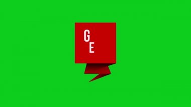 İyi haber işareti. İyi haber kağıdı origami konuşma balonu animasyonu 4K video. Basit hareket animasyonu. Açıklayıcı video için kullanılabilir.