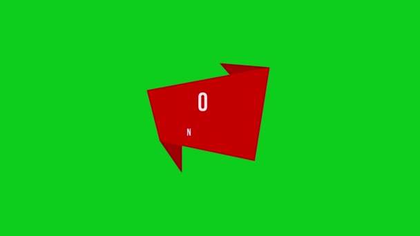 Buone Notizie Sign Good Notizie Carta Origami Discorso Bolla Animation — Video Stock