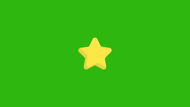 Star Icon Animation Puede Ser Utilizado Como Vídeo Para Proyecto — Vídeo de stock