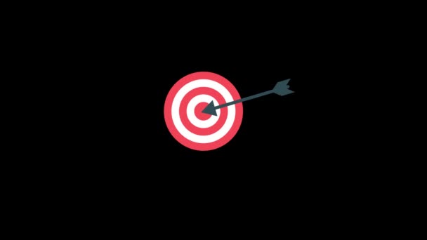 Animación Marketing Objetivo Puede Utilizar Como Vídeo Para Proyecto Vídeo — Vídeos de Stock