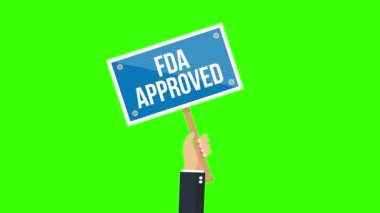 FDA işaret animasyonunu onayladı. 4K hareket canlandırması.