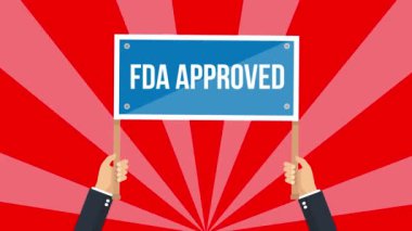 FDA işaret animasyonunu onayladı. 4K hareket canlandırması.
