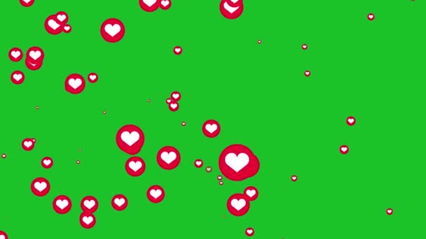 Como Animación Conceptual Corazón Animado Animación Screen Verde — Vídeo de stock