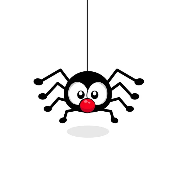 Funny spider vector isolated. cartoon style