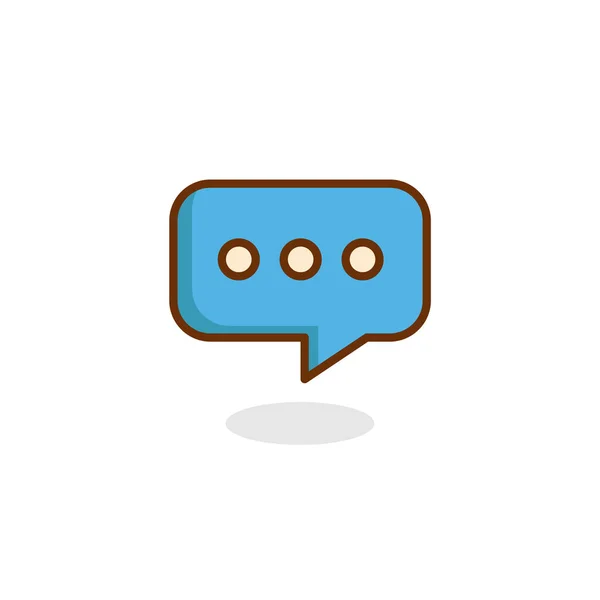 renk sohbet simgesi. chat vektör illüstrasyonu.
