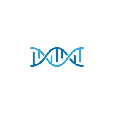 DNA Helix simge logo şablonu.