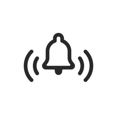 Çan simgesi basit vektör tasarımı.