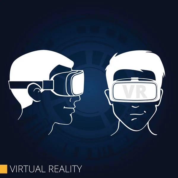 Óculos de realidade virtual —  Vetores de Stock