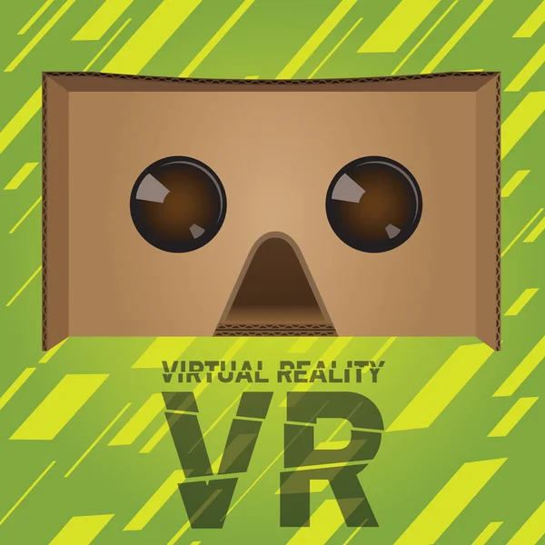Eredeti virtuális valóság karton headset készüléket — Stock Fotó