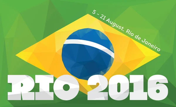 Illustartion des Jeux Olympiques de Rio 2016 — Image vectorielle