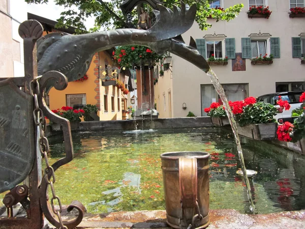 Fountain, Castelrotto (Kastelruth), Itália — Fotografia de Stock