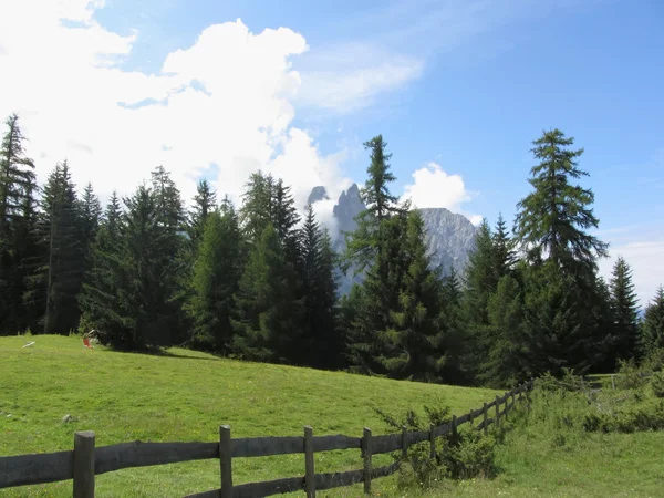 Panoramisch uitzicht op de bergen — Stockfoto