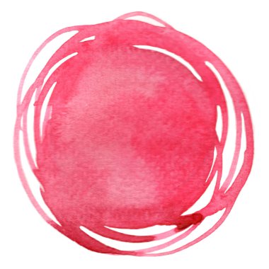 Soyut kırmızı renk fırça rengi, su rengi el boyası, aşk teması üzerine dekorasyon pankartı..