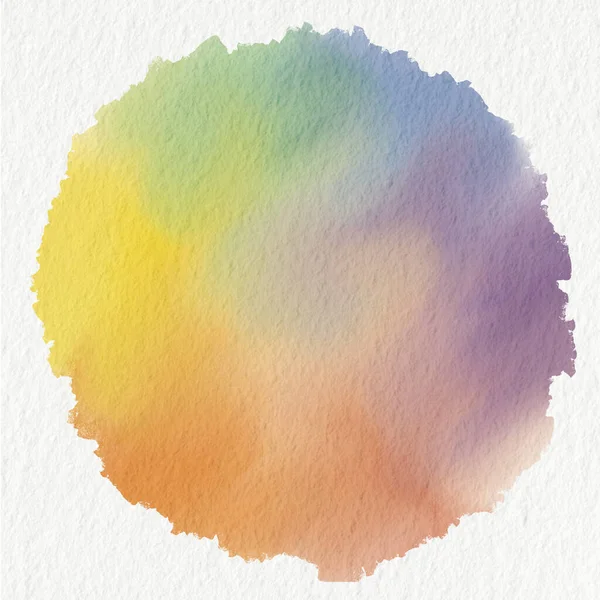 Rainbow Color Circle Copy Space Watercolor Paper Decoration Pride Month — Stock Photo, Image