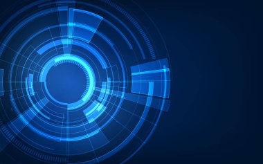 Soyut gelecek teknolojisi bilim kurgu kavramı