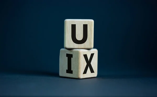 Design Design Turned Cube Changed Word User Experience User Interface — Stock Photo, Image