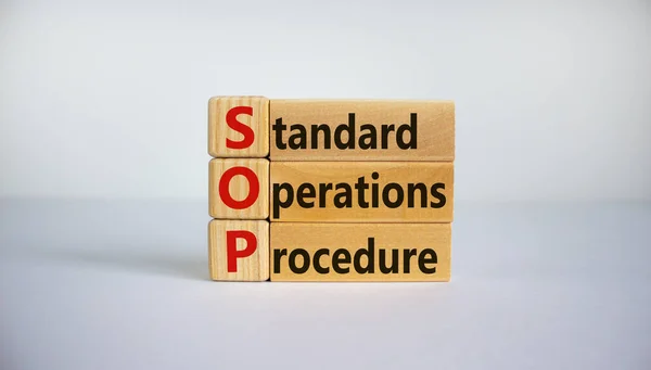 Sop Стандартний Символ Процедури Операцій Концепція Sop Стандартна Процедура Операцій — стокове фото