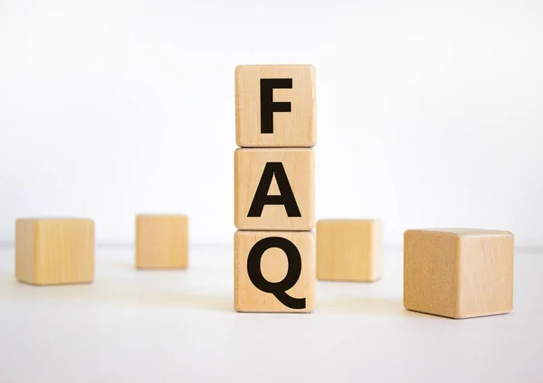 Faq Foire Aux Questions Symbole Mot Faq Questions Fréquemment Posées — Photo