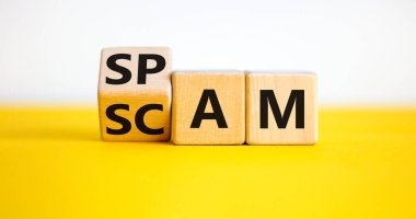 Konserve jambon ve dolandırıcılık sembolü. Tahta küpü çevirdim ve 