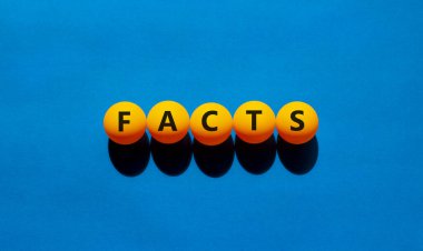 Gerçekler sembolü. Üzerinde 