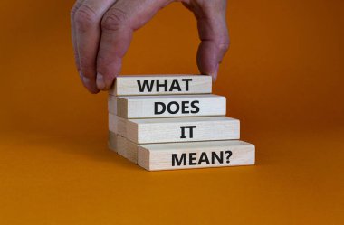 Bu ne anlama geliyor? Tahta bloklarda 
