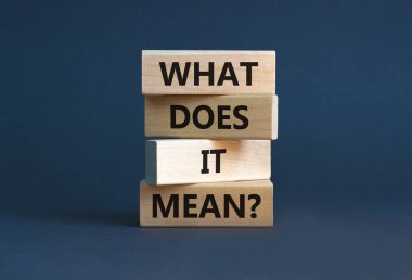 Bu ne anlama geliyor? Tahta bloklarda 