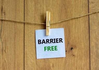 Bariyersiz sembol. Üzerinde 