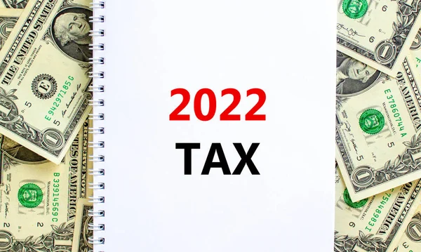 2022 Symbol Nového Roku Slova 2022 Daň Bílou Notu Krásné — Stock fotografie