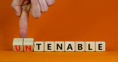 Savunulabilir ya da savunulamaz sembol. İş adamı küplere dönüşür ve 