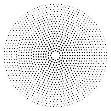 Vektör yarım ton noktalar. Beyaz arkaplanda siyah noktalar.