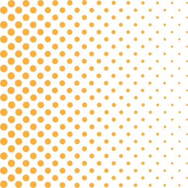 Turuncu Yarıton Deseni - Parlak disko arkaplanı ve sarı noktalı turuncu