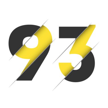 Yaratıcı Kesimi ve Siyah Çember Arkaplanı olan 993 Numara Logo Tasarımı. Yaratıcı logo tasarımı.