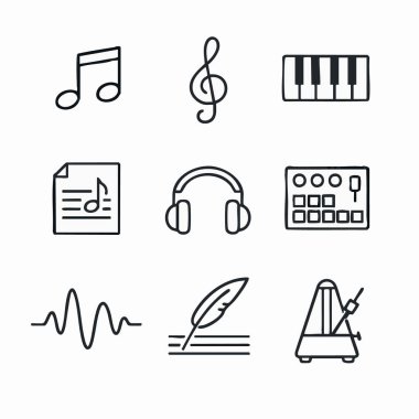 Müzik notaları ve ses tasarımı ögeleri