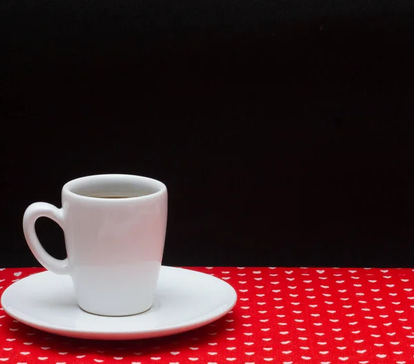 Cup Coffee Red Table — Foto de Stock