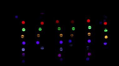 Bir kaç renkli kabarcık parlıyor - Noel zamanı