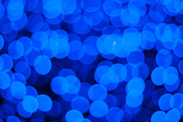 Niebieski bokeh abstrakcyjne światła tła — Zdjęcie stockowe