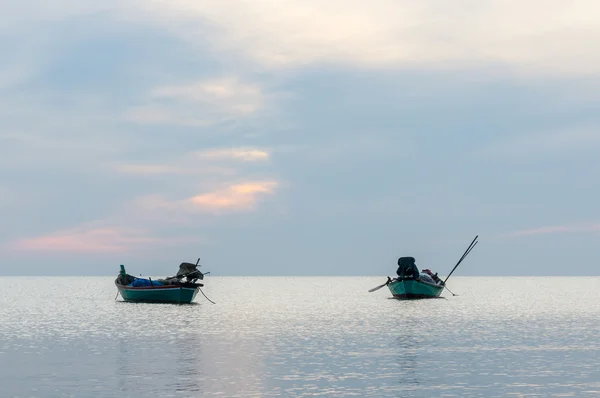 Small fishing boats on the sea — Stock Photo, Image