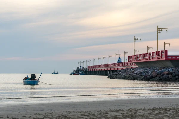 Alan Ao Prachuap, Güney Tayland Prachuap Khiri Khan il bağlantı noktası — Stok fotoğraf