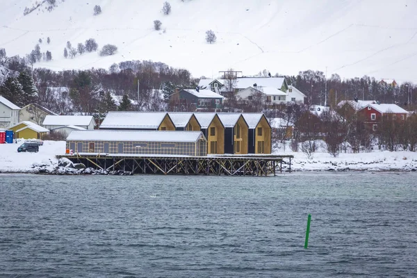 Risoyhamn Dorf Der Gemeinde Andoy Kreis Nordland Norwegen — Stockfoto