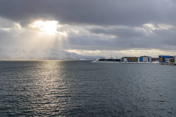 Aldea Risoyhamn Andoy Municipio Condado Nordland Noruega — Foto de Stock