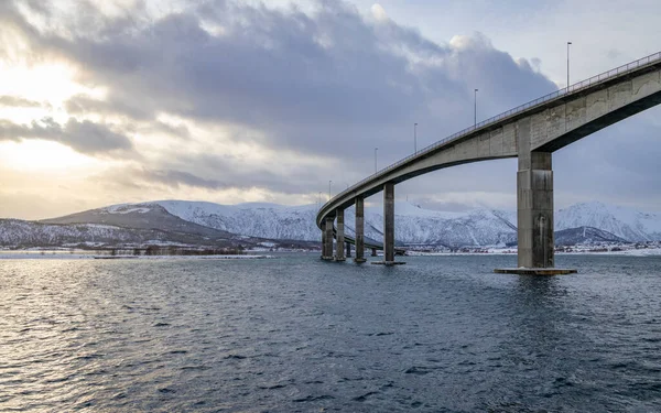 Hadselbrua Vesteralen Stokmarknes Büyük Bir Köprü — Stok fotoğraf